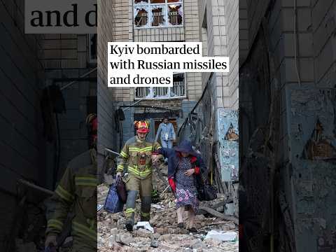 Ukriane bombarbed with Russian missiles and drones