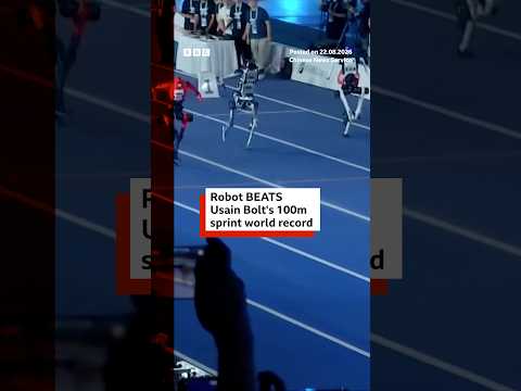 Robot beats Usain Bolt’s 100m sprint world record at World Humanoid Games. #Robot #BBCNews