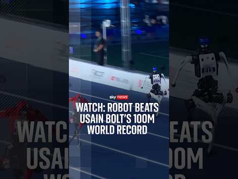 Watch: Robot beats Usain Bolt’s 100m world record