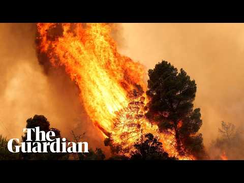 Wildfires rage across Greece, threatening homes