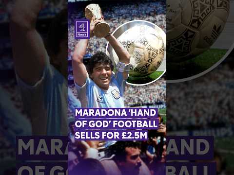 Maradona’s ‘Hand of God’ football sold for £2.5m