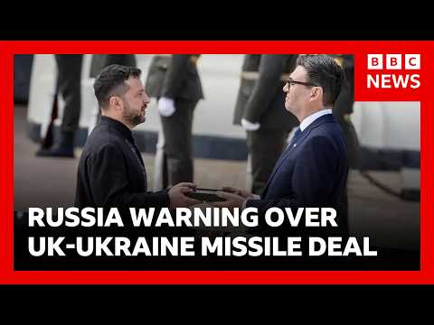 Russia warns of growing tension as UK hands Ukraine long-range missile blueprints | BBC News
