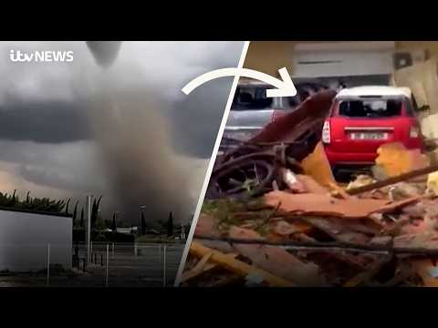 This is what it happened when a tornado made a direct hit on a French village