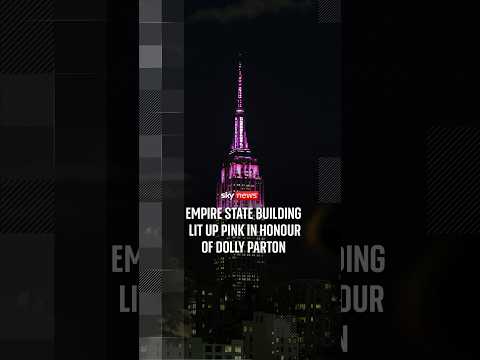 Empire State Building lit up pink in honour of Dolly Parton