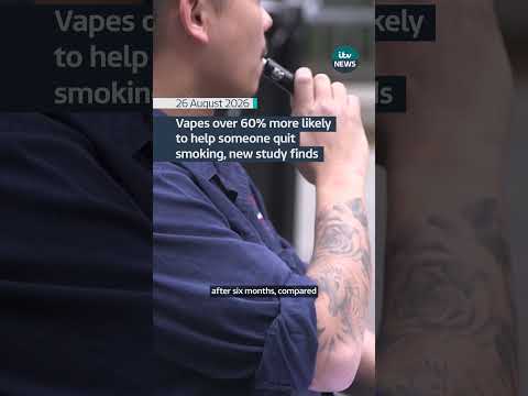 Vaping is more likely to help someone quit smoking after 6 months than traditional quitting methods.