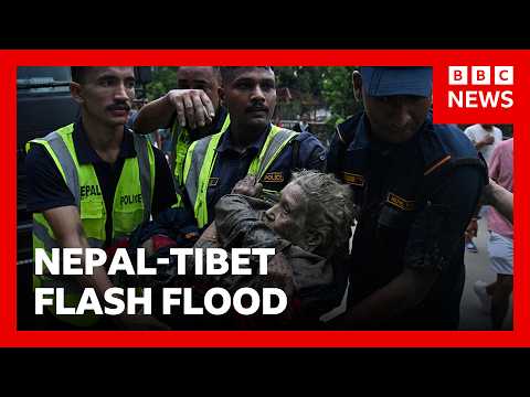 LIVE: Nepal flash flood rescue operation underway after glacial collapse at Tibet border | BBC News