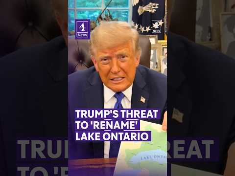 Trump threatens to rename Lake Ontario amid row with Canada #LakeOntario #DonaldTrump #Trump #Canada