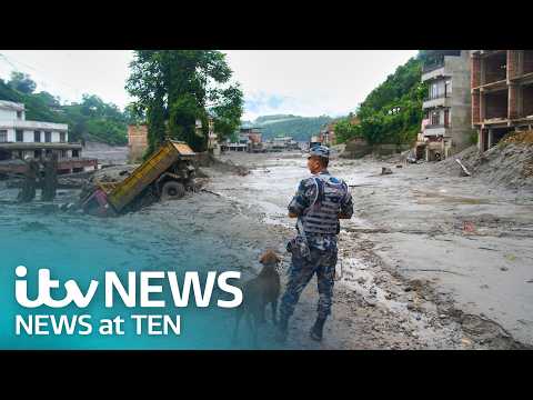 On the ground in Nepal as new footage shows scale of destruction – Watch ITV News at Ten