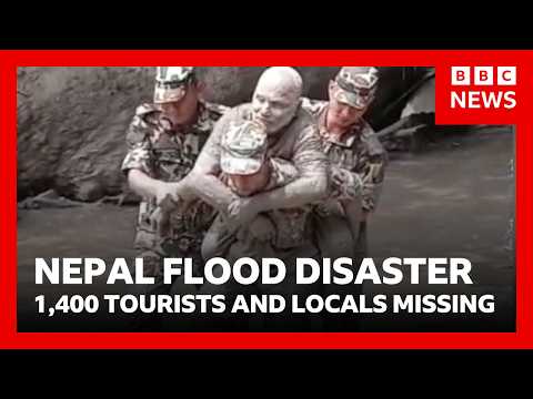 New Nepal flood warnings as 1,400 tourists and locals confirmed missing | BBC News