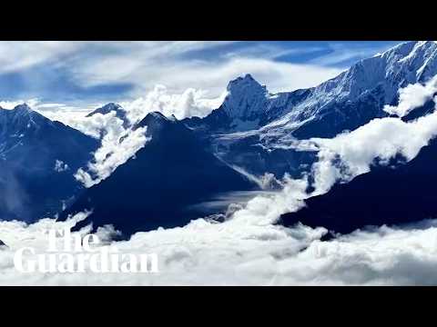 Footage shows glacier collapse that led to deadly flooding in Nepal