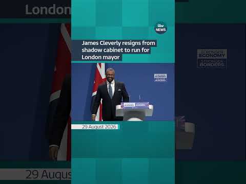 Sir James Cleverly is quitting the shadow cabinet to stand for London mayor