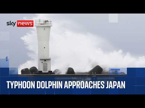 Typhoon approaches Japan’s Ogasawara Islands