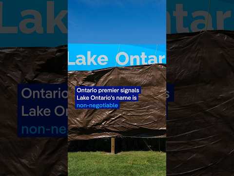 Canada unveils “Lake Ontario now and always” sign | DW News