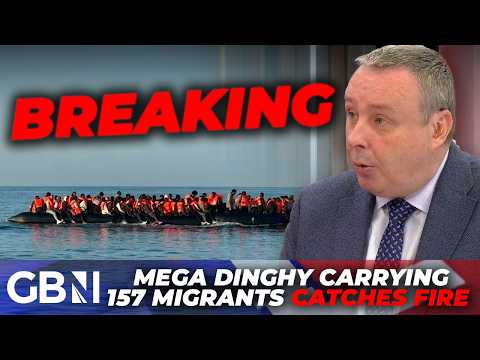 MAJOR rescue mission launched as MEGA DINGY carrying 157 migrants catches fire in English Channel