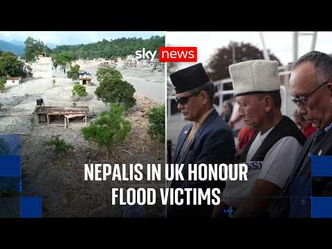 Nepalis in UK pay tribute to flood victims and await news of missing relatives