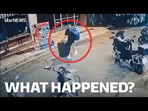 CCTV police believe shows man carrying suitcase ‘containing dead Scottish woman’s body’ in Athens