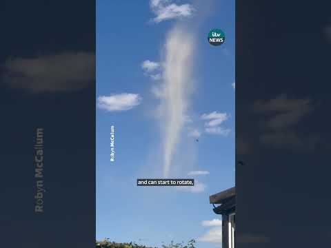 No this isn’t a tornado in the UK … weird weather phenomenon explained