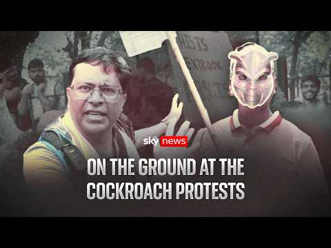 Sky News reporter and cameraman struck during ‘cockroach’ protest