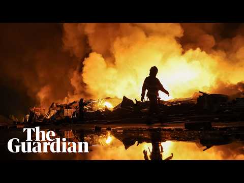 Deadly overnight Russian missile attack sparks fires across Kyiv