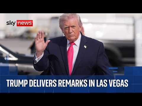 Donald Trump gives speech in Las Vegas as part of push to confront voter concerns