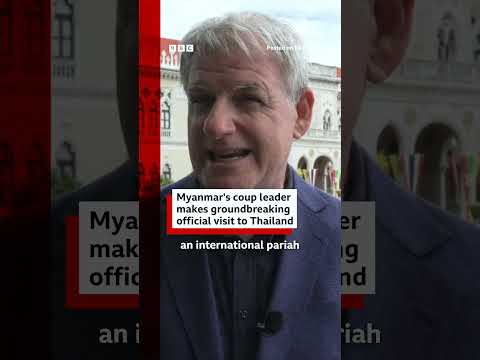 Myanmar’s coup leader makes groundbreaking official visit to Thailand. #BBCNews
