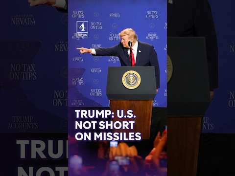 Trump denies reports that U.S. is short on missiles due to Iran war