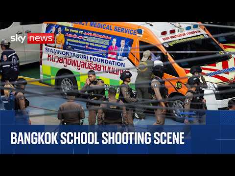 Bangkok school shooting scene | At least seven dead, including gunman