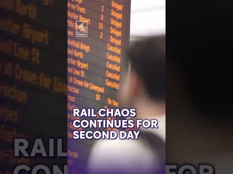 Rail chaos in north-west England for second day