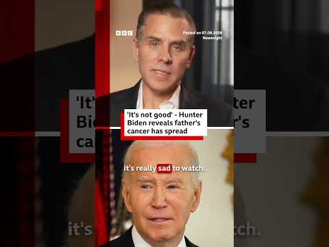 ‘It’s not good’ – Hunter Biden on his father’s cancer update. #JoeBiden #Cancer #BBCNews