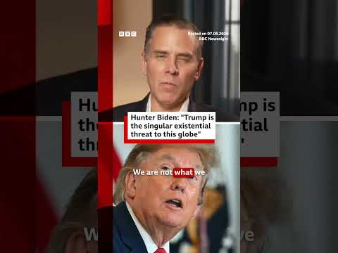 Hunter Biden: “Trump is the singular existential threat to this globe”. #BBCNews