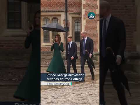 Prince George starts his first day at Eton College