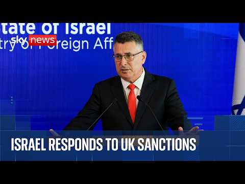 Israel responds to sanctions placed by UK