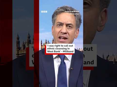 UK had to “call out” Israeli settlements in West Bank, Ed Miliband says. #BBCNews