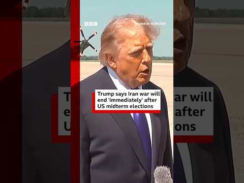 Trump says Iran war will end ‘immediately’ after US midterm elections. #BBCNews