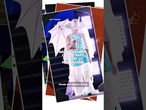 Naomi Osaka’s outfit pays tribute to NBA legend