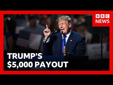 Trump says every adult American will get $5,000 if Republicans win midterms | BBC News