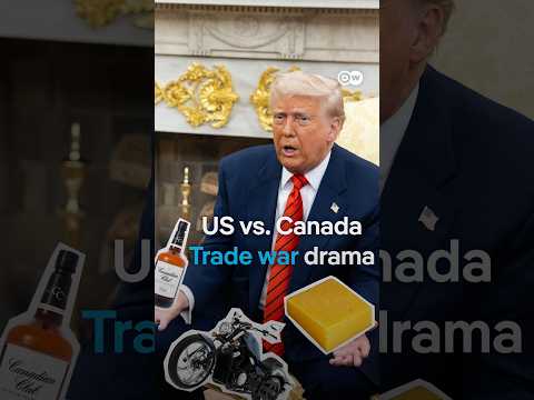 US-Canada trade war escalation | DW News