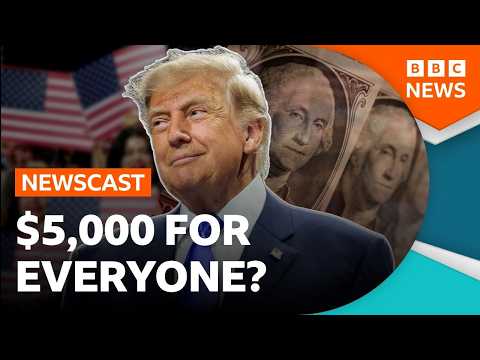 Why has Donald Trump promised to give all Americans $5000? | BBC Newscast