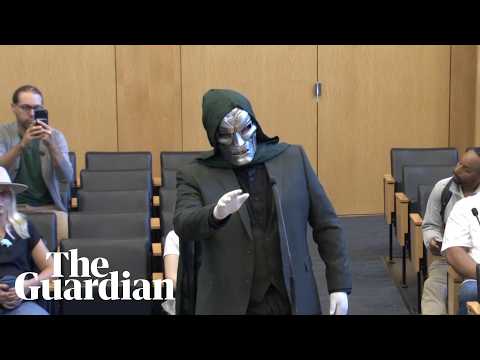 ‘Dr Doom’ shows support for surveillance cameras at city council meeting in Seattle