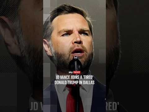 JD Vance joins a ‘tired’ Donald Trump in Dallas