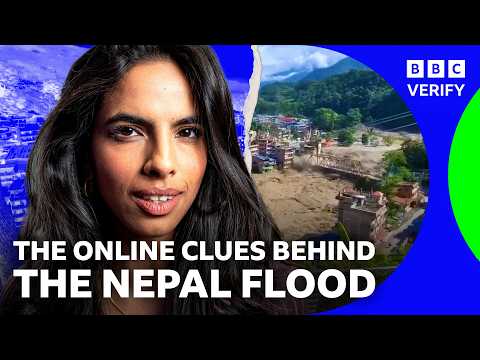 Inside the newsroom as BBC Verify cover Nepal floods | BBC News