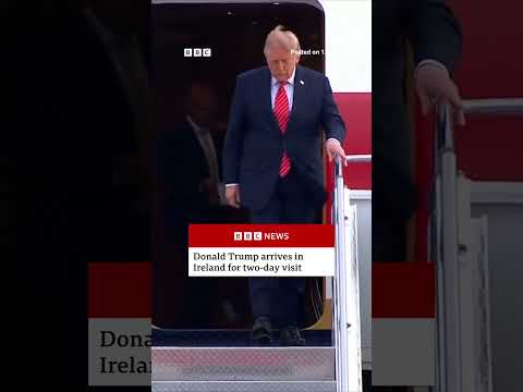Donald Trump arrives in Ireland for two-day visit. #DonaldTrump #BBCNews