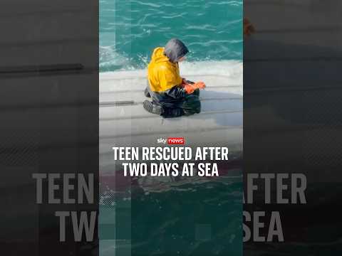 Teen rescued after two days at sea