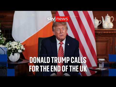 Donald Trump claims a reunified Ireland ‘will happen eventually’