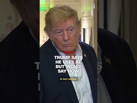 Trump says he uses AI, but won’t say how