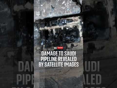 Damage to Saudi pipeline revealed by satellite images