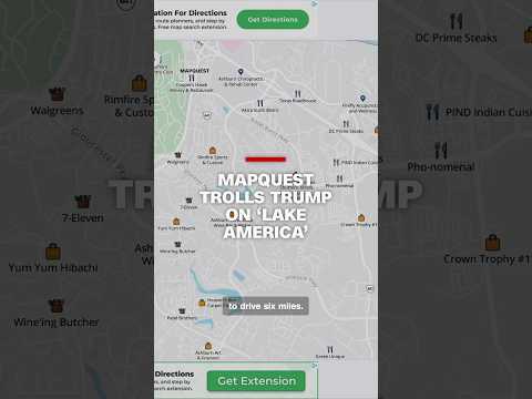 MapQuest trolls Trump on ‘Lake America’