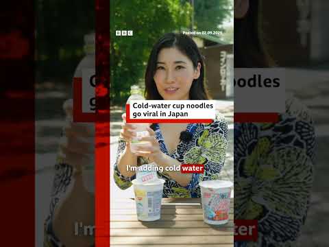 Japan’s latest food trend is instant noodles made with cold water. #BBCNews