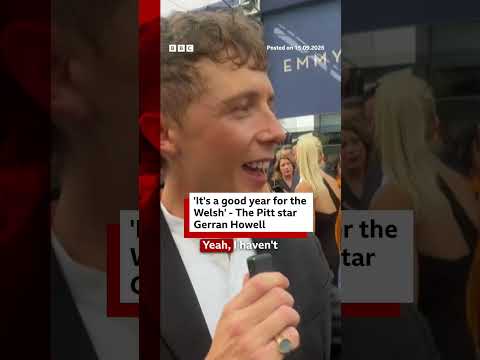 ‘It’s a good year for the Welsh’ – The Pitt star Gerran Howell. #Emmys #BBCNews