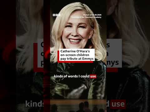 Catherine O’Hara’s on-screen children pay tribute to the late actress. #BBCNews